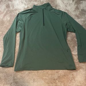 REI men’s forest green quarter zip. Size XL.